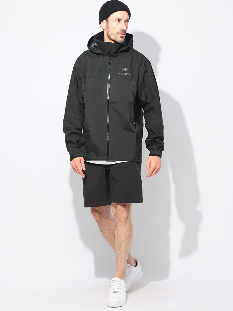 ARC'TERYX ネイビーフルジップジャケット ARC'TERYX (アークテリクス) フード フルジップ ジャケット SQUAMISH