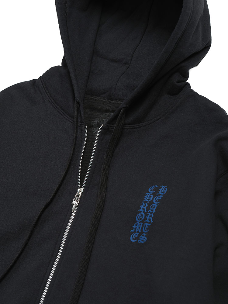 CHROME HEARTS（クロムハーツ） パーカー メンズ 袖ロゴ ダガージップ