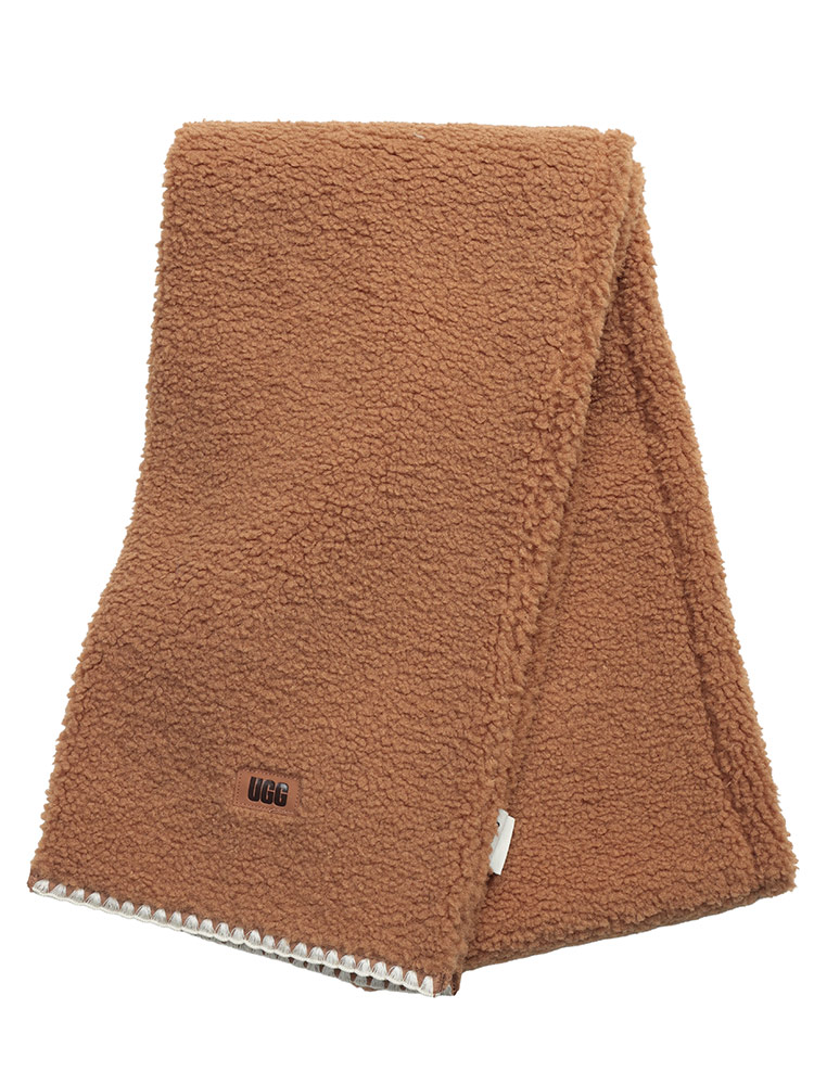 UGG（アグ） マフラー レディース ロゴ ボア マフラー fluff Scalloped