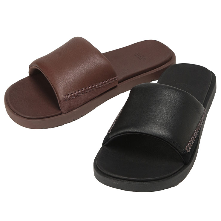 UGG（アグ） メンズ サンダル レザー スライドサンダル SEASIDE II