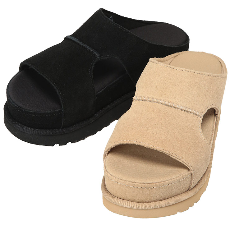 UGG（アグ） レディース サンダル スエード 厚底サンダル GOLDENSTAR