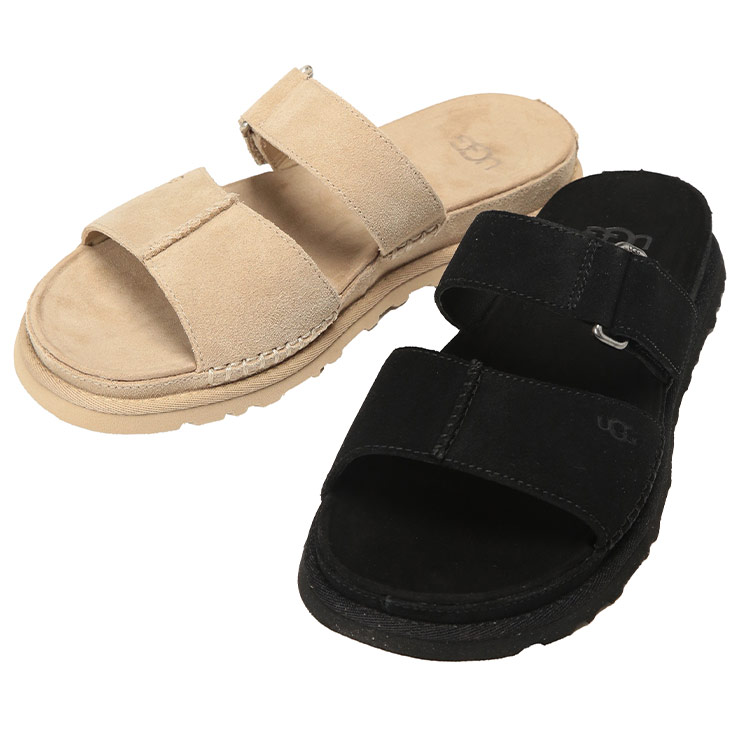UGG（アグ） レディース サンダル スエード ストラップ スライド