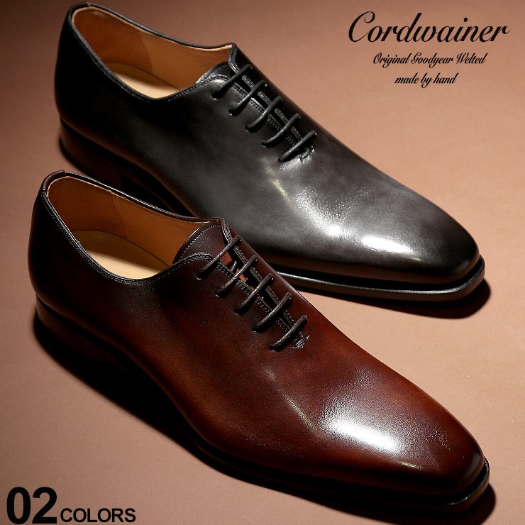 コードウェイナー Cordwainer シューズ レザー 内羽根 ホールカット