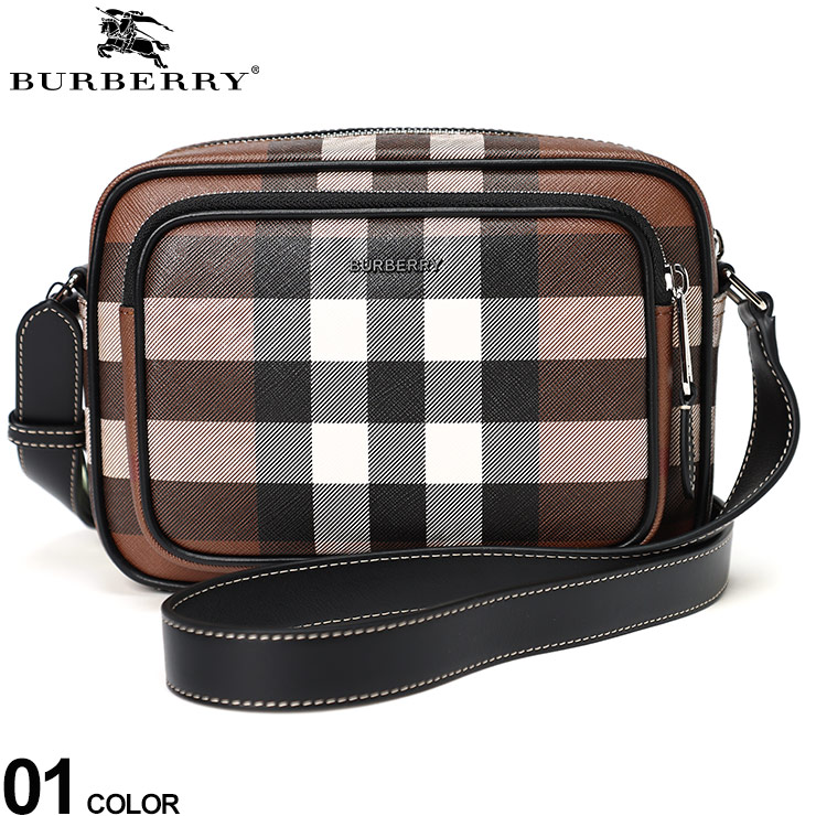 バーバリー メンズ バッグ BURBERRY ブランド 鞄 ボディバッグ クロスボディバッグ ショルダー チェック BB8049145