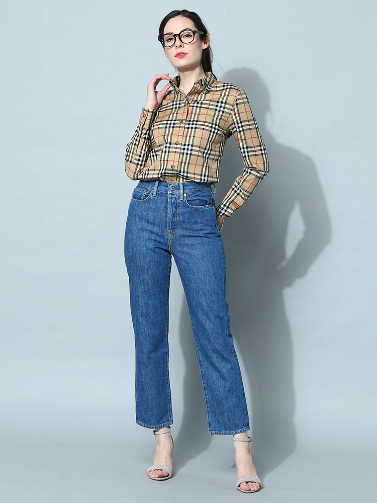 BURBERRY バーバリー シャツ チェックシャツ レディース 長袖