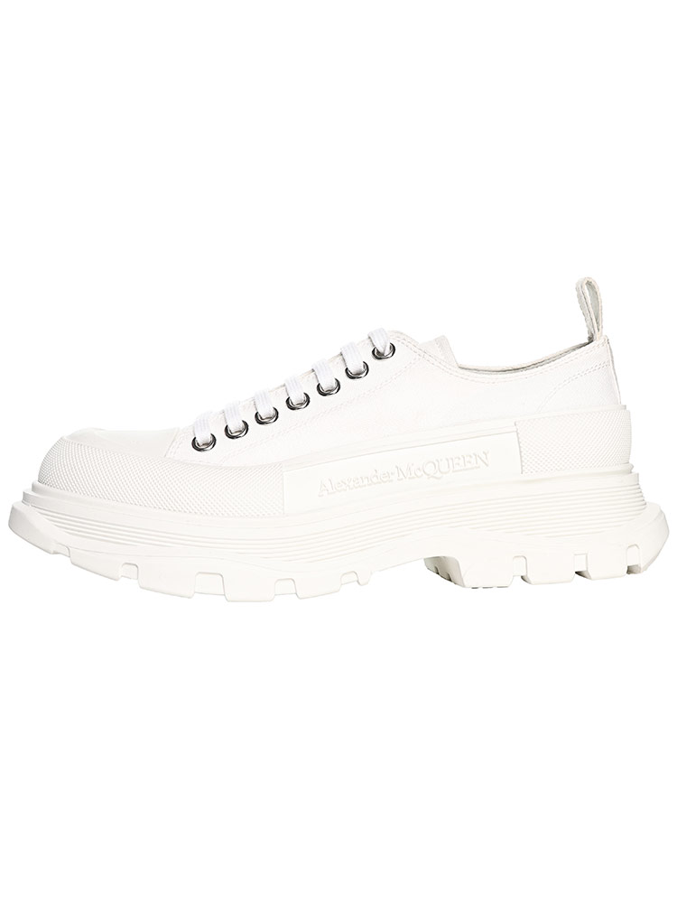 【Alexander McQueen】チャンキー レースアップ スニーカー Alexander McQueen チャンキー レザースニーカー | ホワイト
