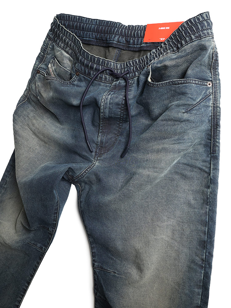 DIESEL(ディーゼル) ウォッシュ加工 ウエストコード ジョグジーンズ DIESEL(ディーゼル) ウォッシュ加工 ウエストコード ジョグジーンズ
