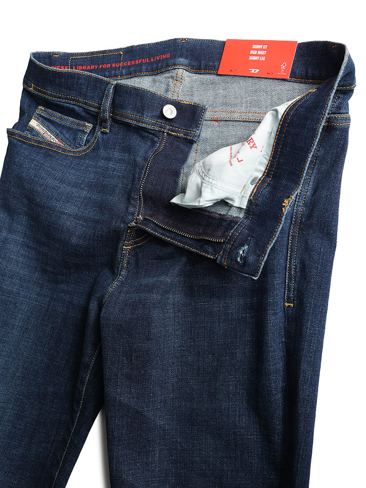 DIESEL×ACミラン　スキニーパンツ　限定品 11.3ブラックスキニーパンツ ストレッチペイントデニム／ストレッチ