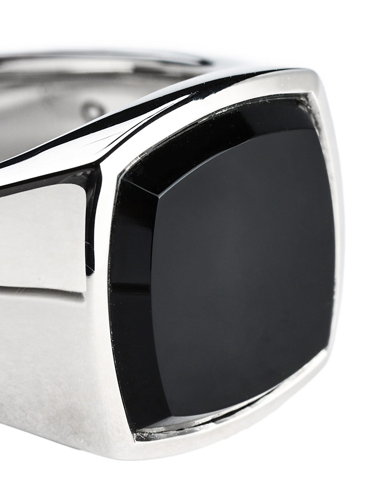TOM WOOD（トムウッド） メンズ リング TOM WOOD Kay Polished Onyx