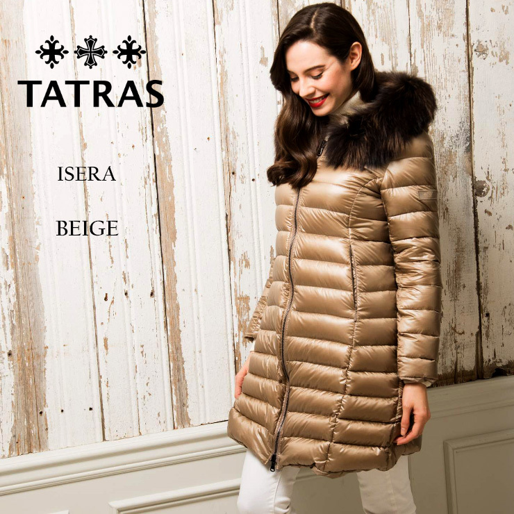 最終価格】TATRAS ISERA ブラウンファー付ダウンコート-