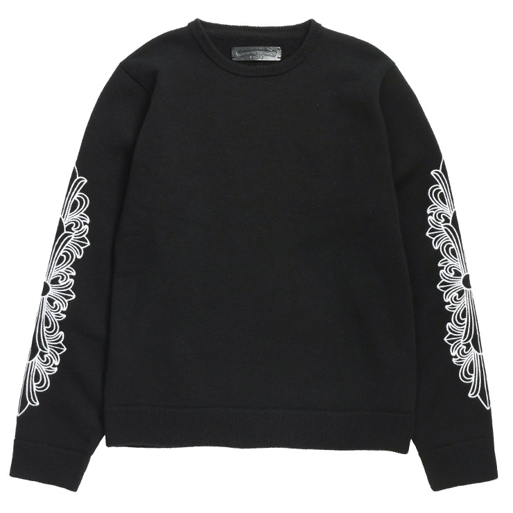 CHROME HEARTS（クロムハーツ） ニット メンズ フローラルクロス 刺繍
