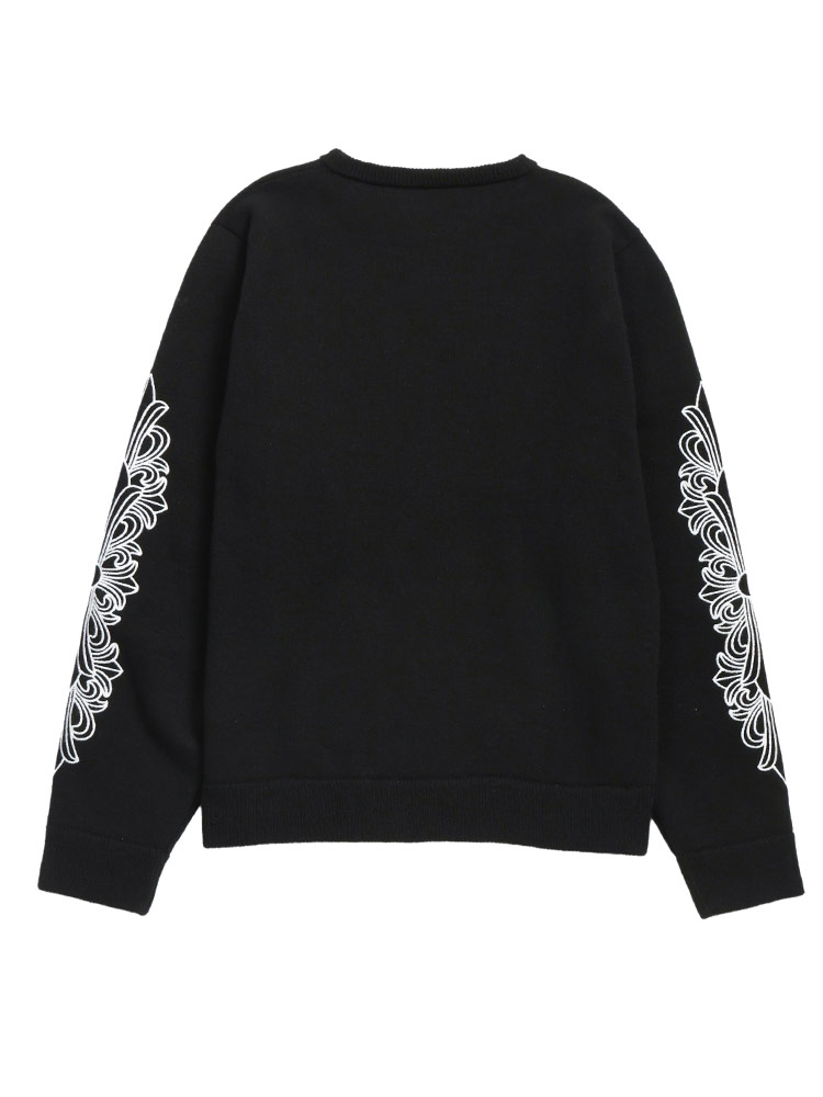 CHROME HEARTS（クロムハーツ） ニット メンズ フローラルクロス 刺繍