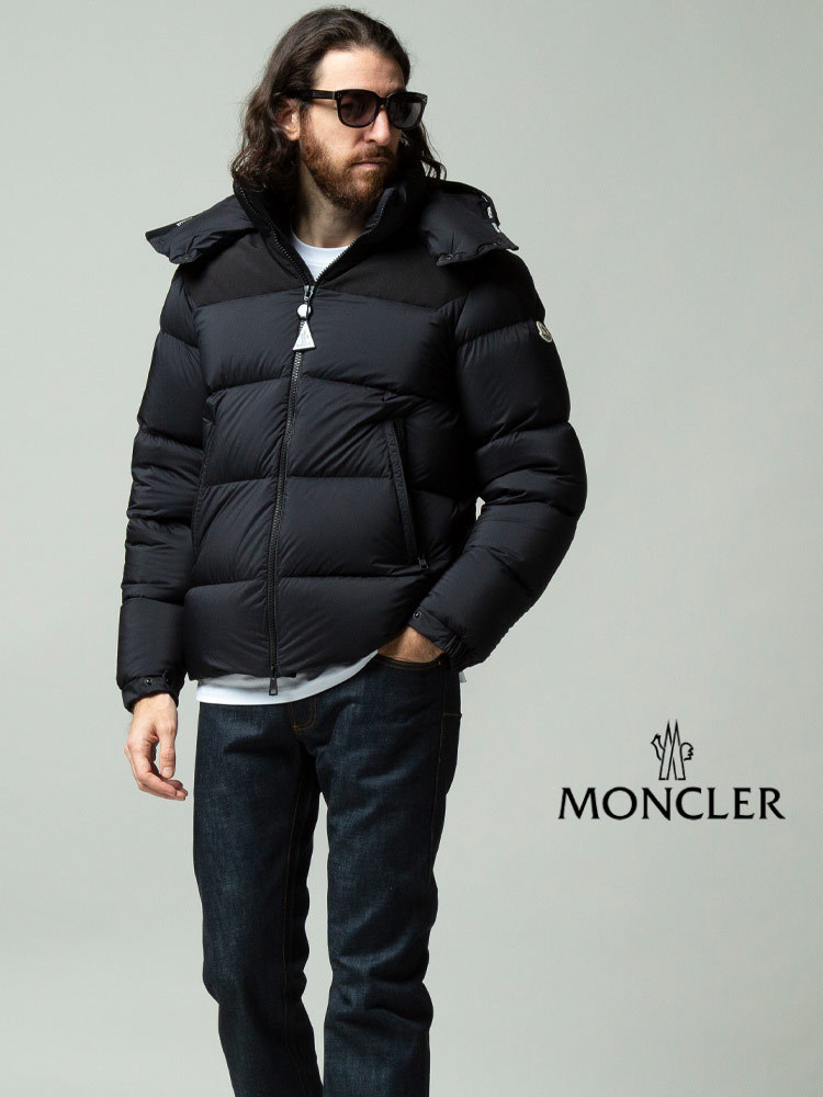 モンクレール メンズ MONCLER フード取り外し フルジップ ダウン