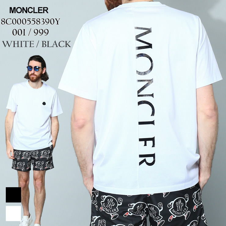 モンクレール MONCLER Tシャツ メンズ 半袖 バックロゴ ブランド レギュラーフィット 大きいサイズあり MC8C000558390Y