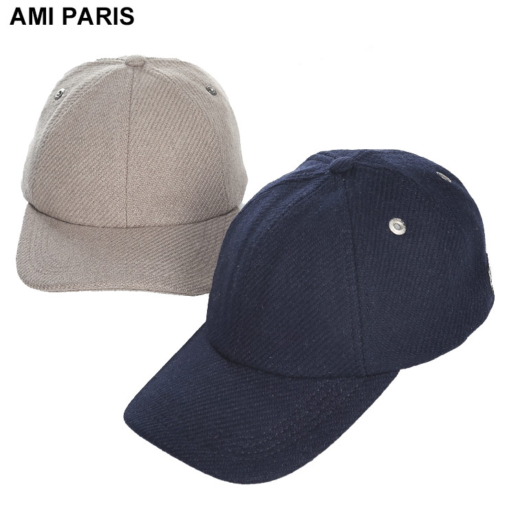 AMI PARIS (アミパリス) ウール ワンポイント キャップ