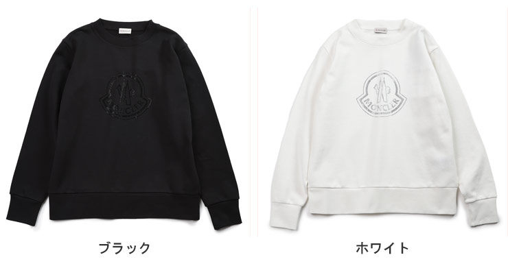 MONCLER モンクレール クリスタル ロゴ クルーネック トレーナー