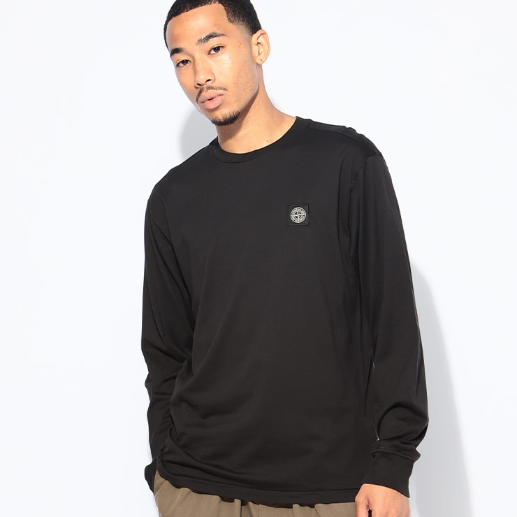 STONE ISLAND（ストーン アイランド） 長袖 Tシャツ メンズ 胸ロゴ