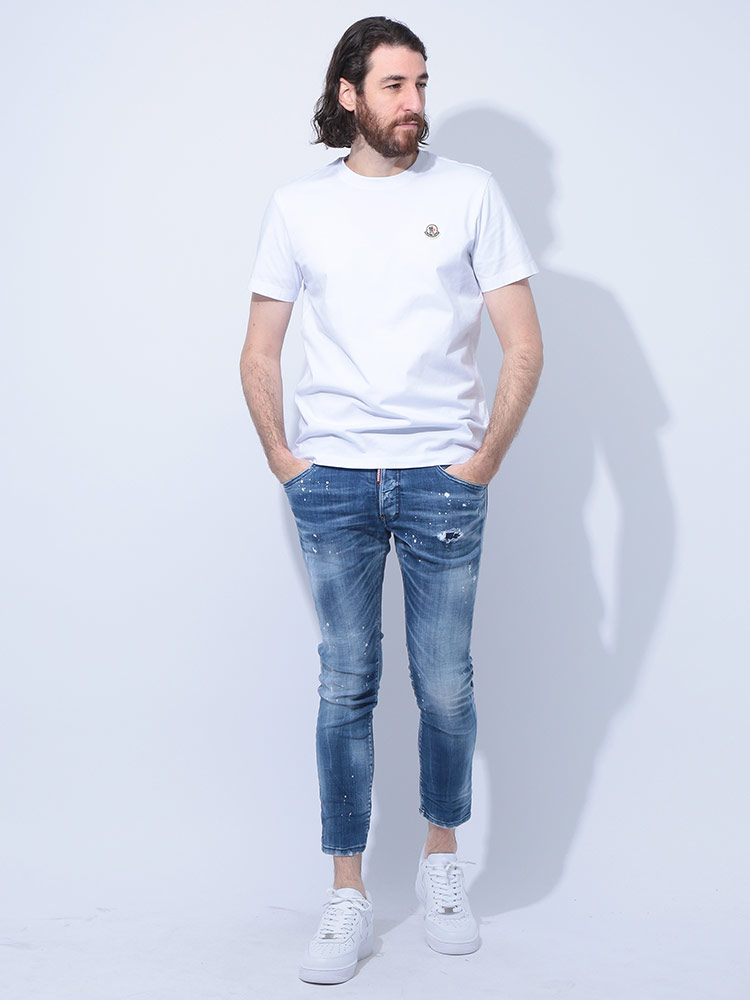 MONCLER モンクレール 半袖 Tシャツ メンズ ワッペン クルー