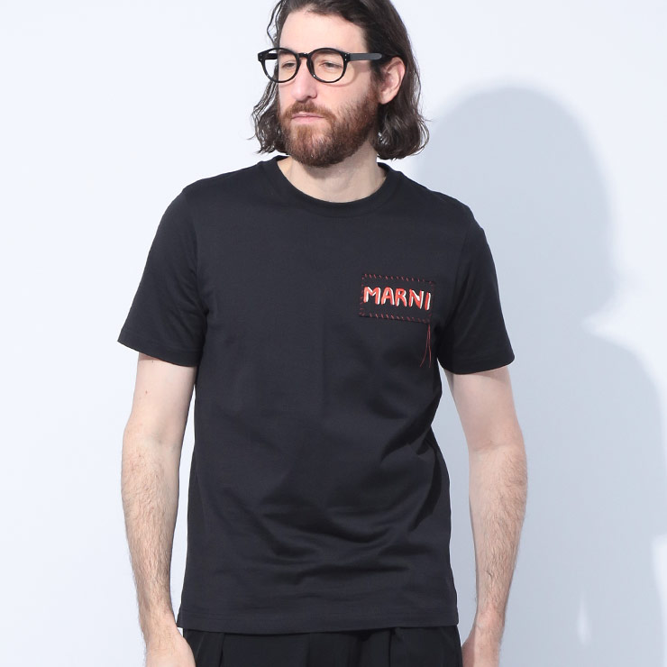 MARNI（マルニ） 半袖 Tシャツ メンズ マルニパッチ クルーネック