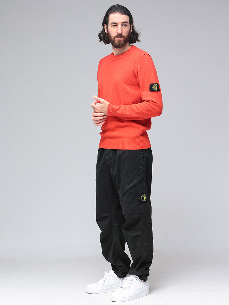 STONE ISLAND（ストーン アイランド） メンズ 袖ロゴ クルーネック