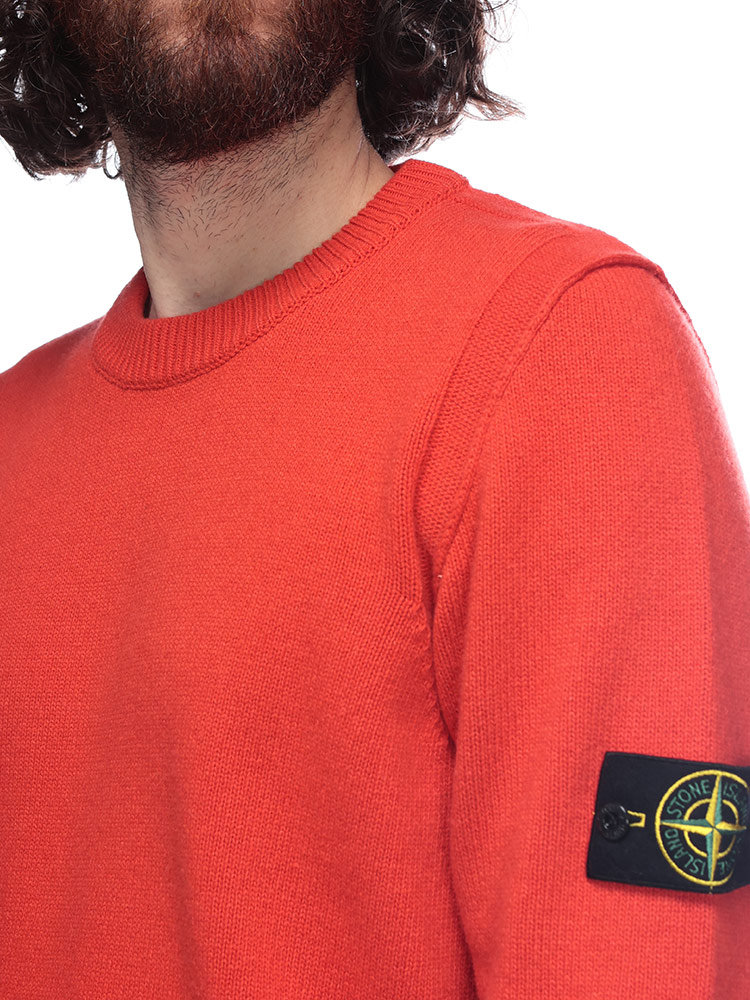 STONE ISLAND（ストーン アイランド） メンズ 袖ロゴ クルーネック