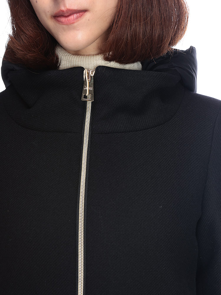 HERNO（ヘルノ） ダウン コート レディース ウール 切り替え