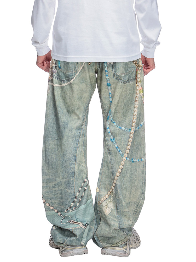 ACNE STUDIOS ワイドバギーショーツ　タックスラックス Acne Studios（アクネ ストゥディオズ） デニム パンツ ローライズ