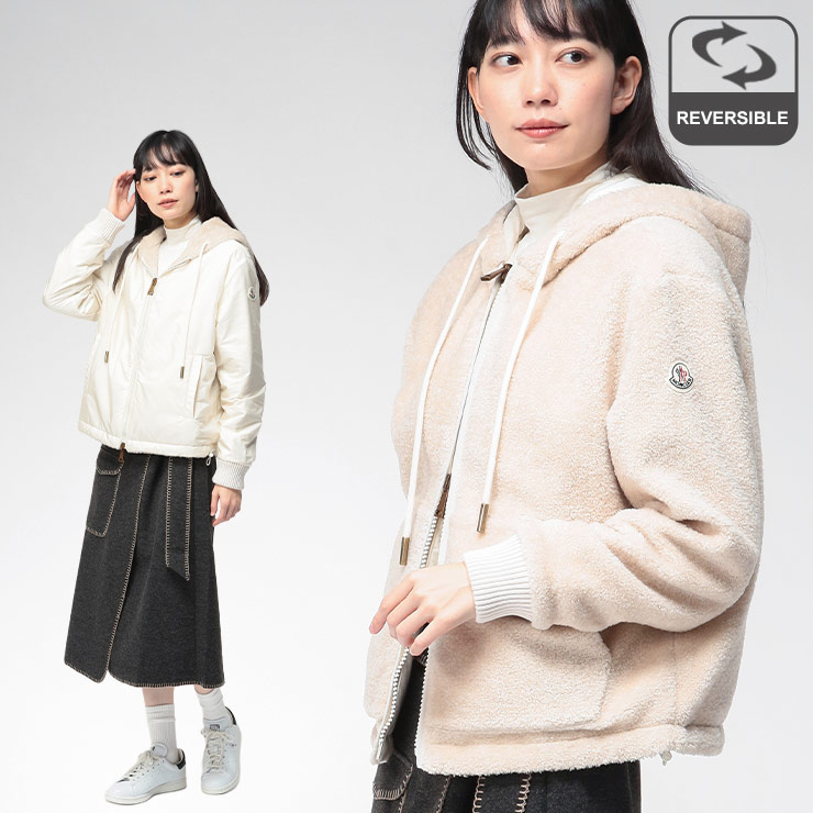 MONCLER（モンクレール） パーカー レディース ボア リバーシブル
