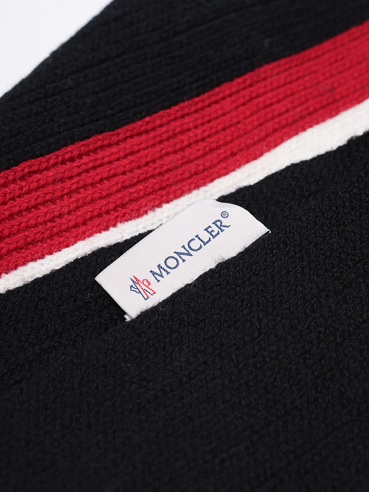 MONCLER（モンクレール） マフラー メンズ ロゴ トリコロールライン