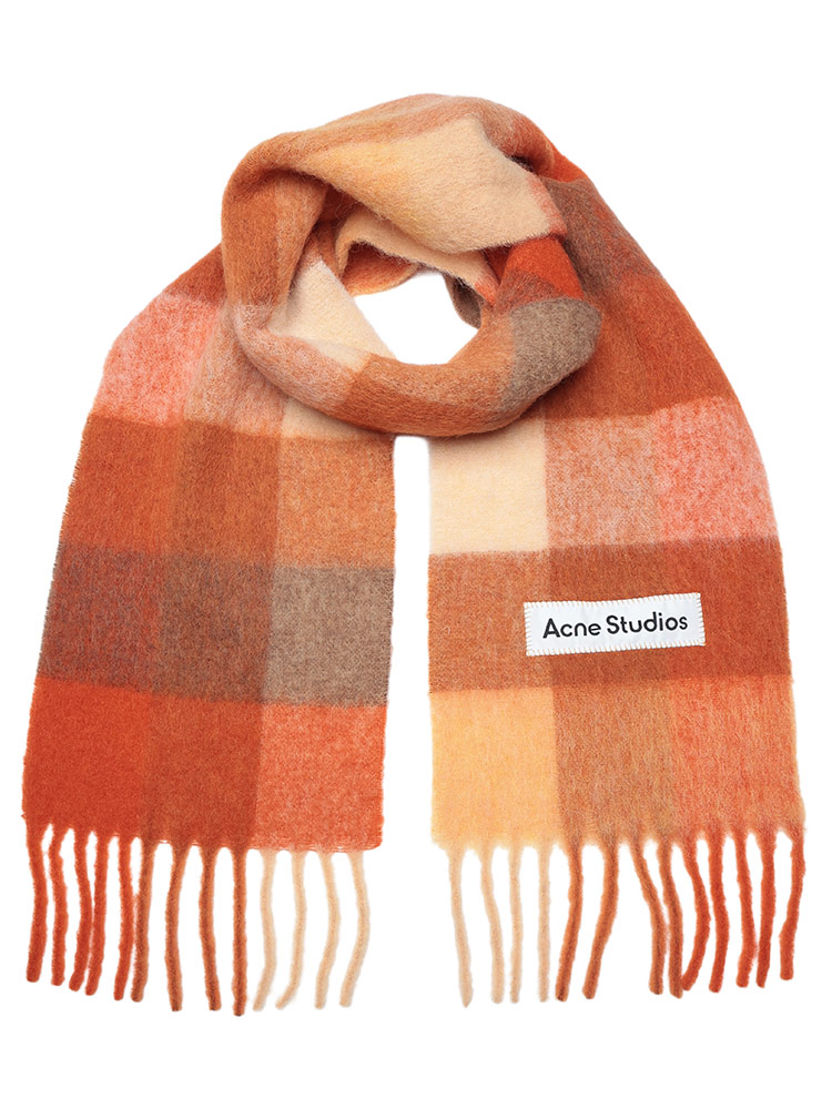 【Acne Studios】ラージマフラー Acne Studios（アクネ ストゥディオズ） マフラー レディース ロゴ