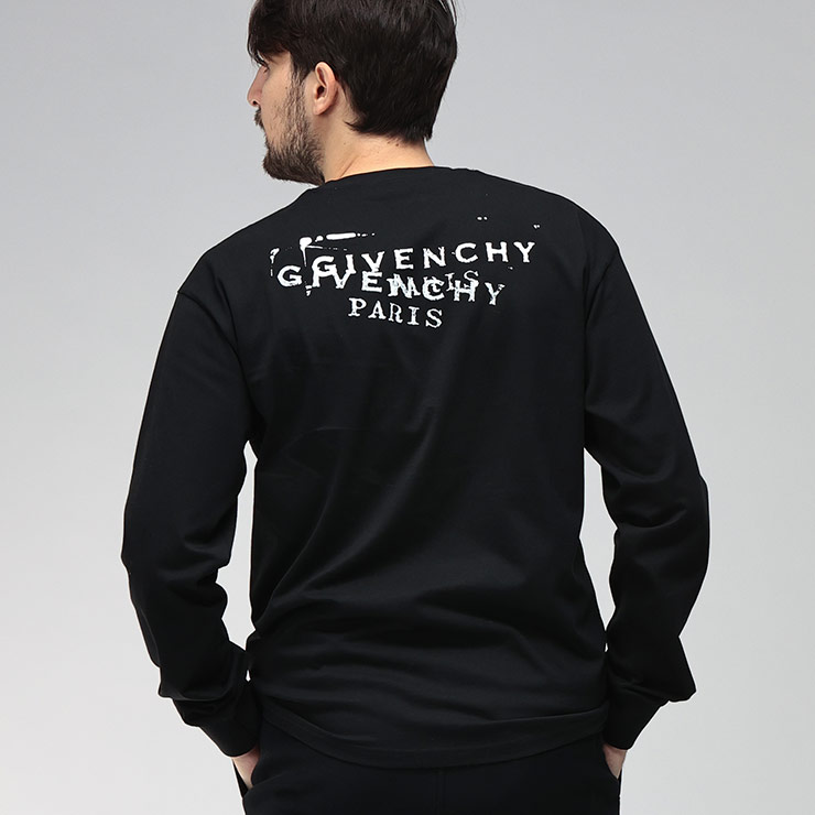 GIVENCHY ジバンシー 長袖 男女兼用 トップス カジュアル GIVENCHY（ジバンシィ） ロンT メンズ ロゴ スタンプ プリント 長袖