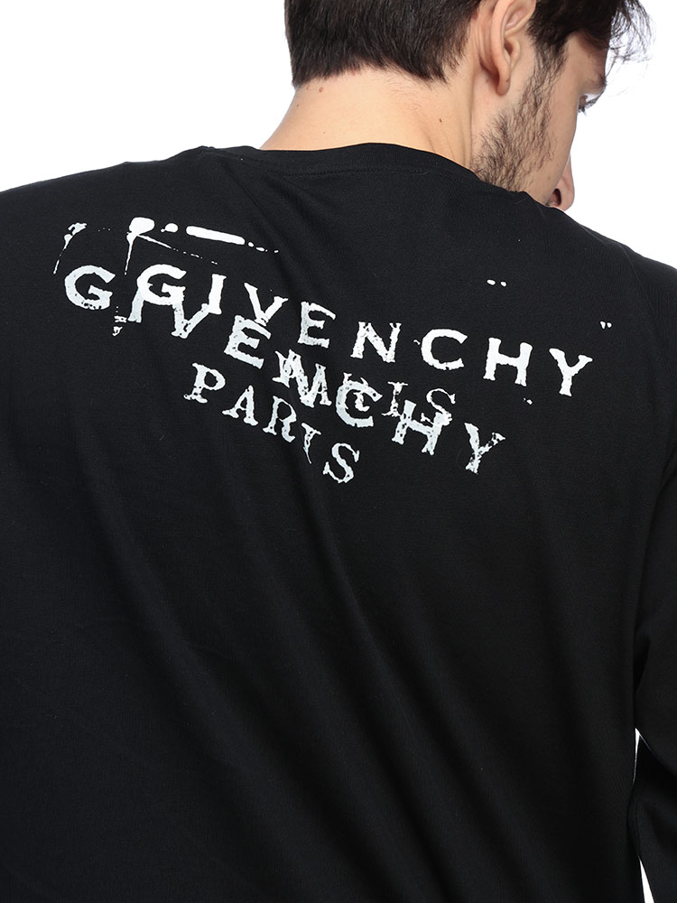 GIVENCHY（ジバンシィ） ロンT メンズ ロゴ スタンプ プリント 長袖