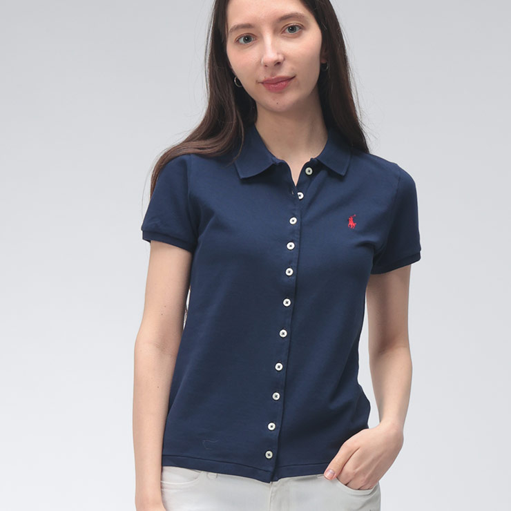Polo Ralph Lauren レディース ポロシャツ 長袖 6号 POLO RALPH LAUREN（ポロ・ラルフローレン） 【並行輸入品】 ポロ