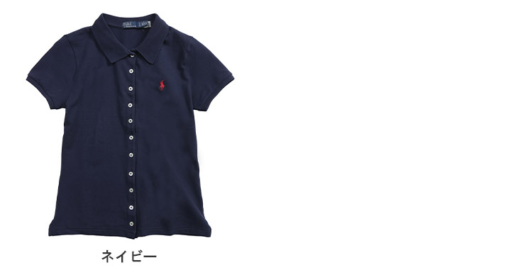 【POLO RALPH LAUREN】 ポロベア ポロシャツ 半袖 ネイビー M POLO RALPH LAUREN（ポロ・ラルフローレン） レディース ポロシャツ