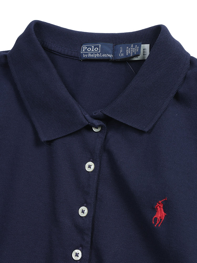 【POLO RALPH LAUREN】 ポロベア ポロシャツ 半袖 ネイビー M POLO RALPH LAUREN（ポロ・ラルフローレン） レディース ポロシャツ