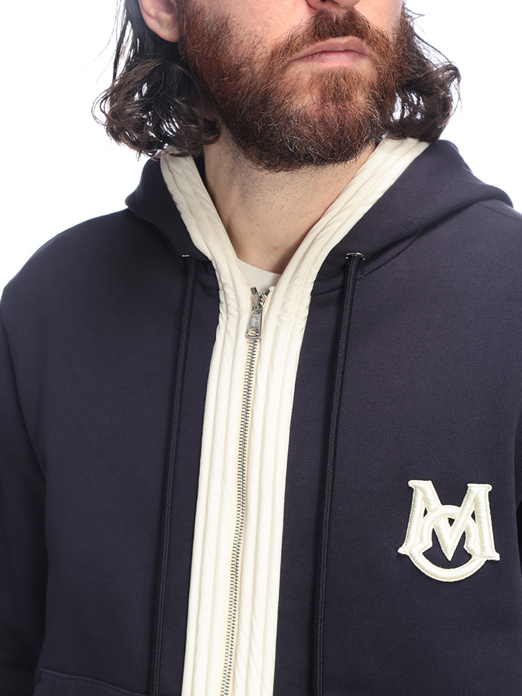 MONCLER（モンクレール） メンズ パーカー 長袖 ロゴ フルジップ バイ