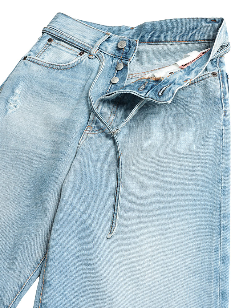 Acne Studios ダメージ加工デニムパンツ Acne Studios（アクネ ストゥディオズ） レディース ジーンズ ダメージ
