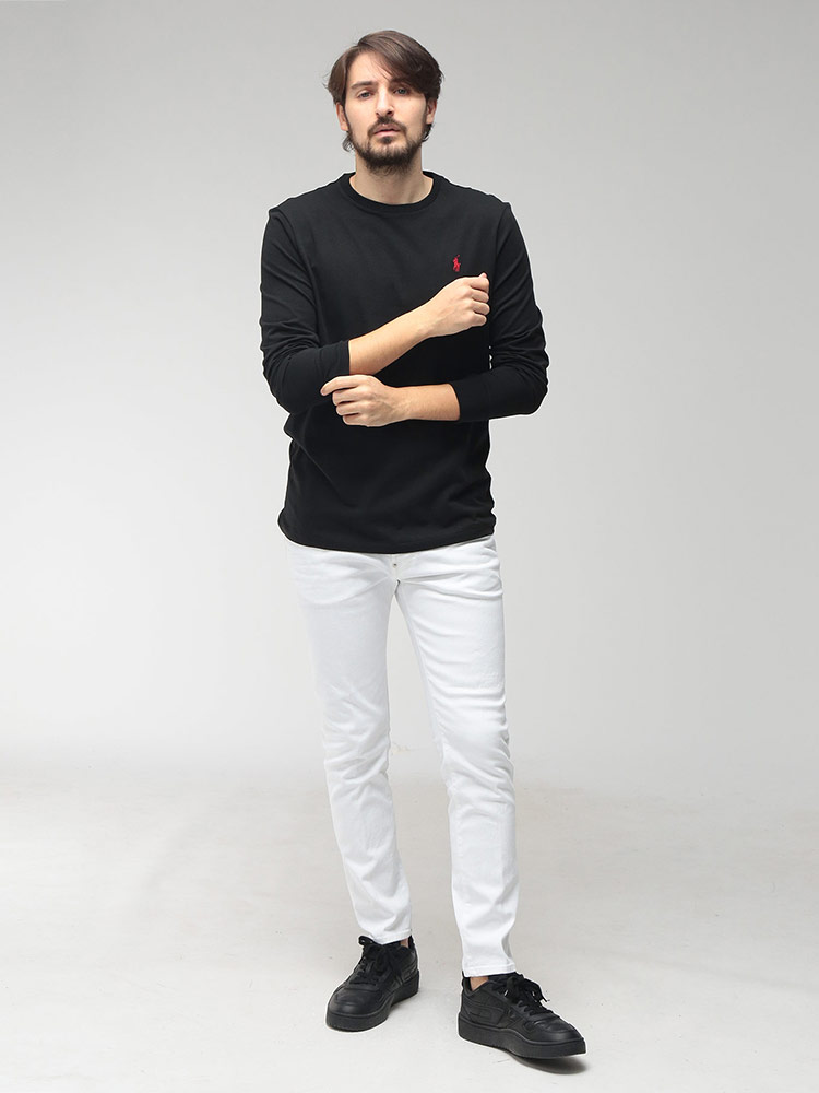 POLO RALPH LAUREN ブラック SLIM FIT 1枚　白 楽天市場】ラルフローレン シャツ スリムフィット（Tシャツ