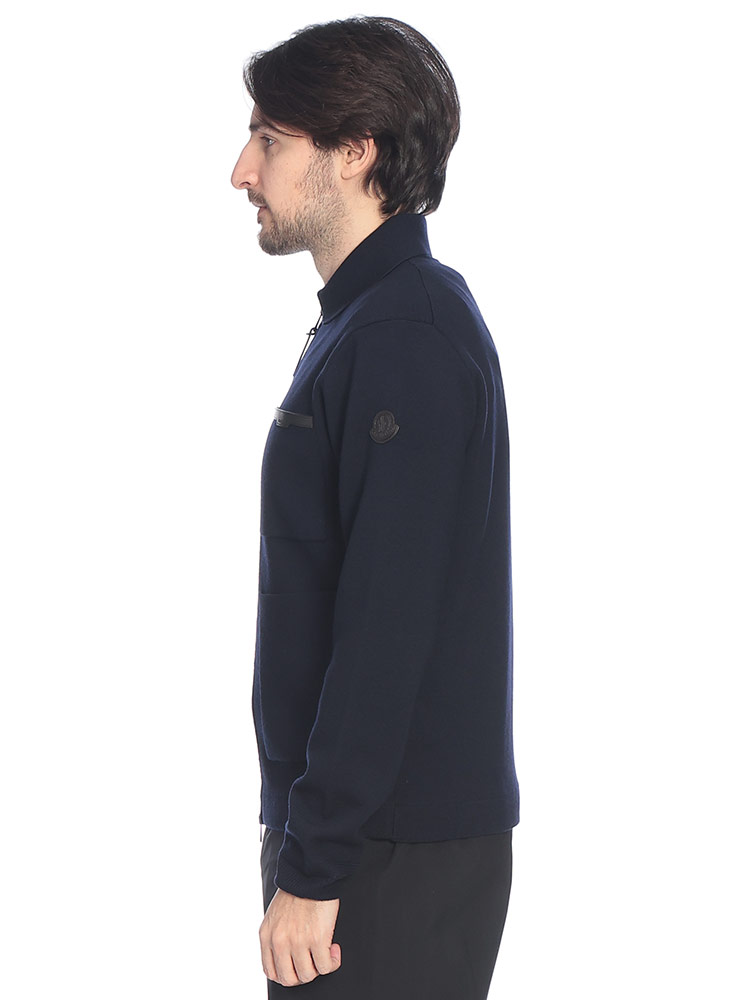MONCLER（モンクレール） メンズ ニットジャケット フルジップ 襟付き