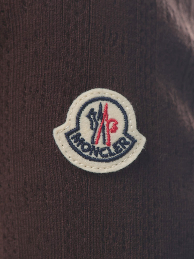 MONCLER（モンクレール） レディース ニットポロシャツ 半袖 ロゴ