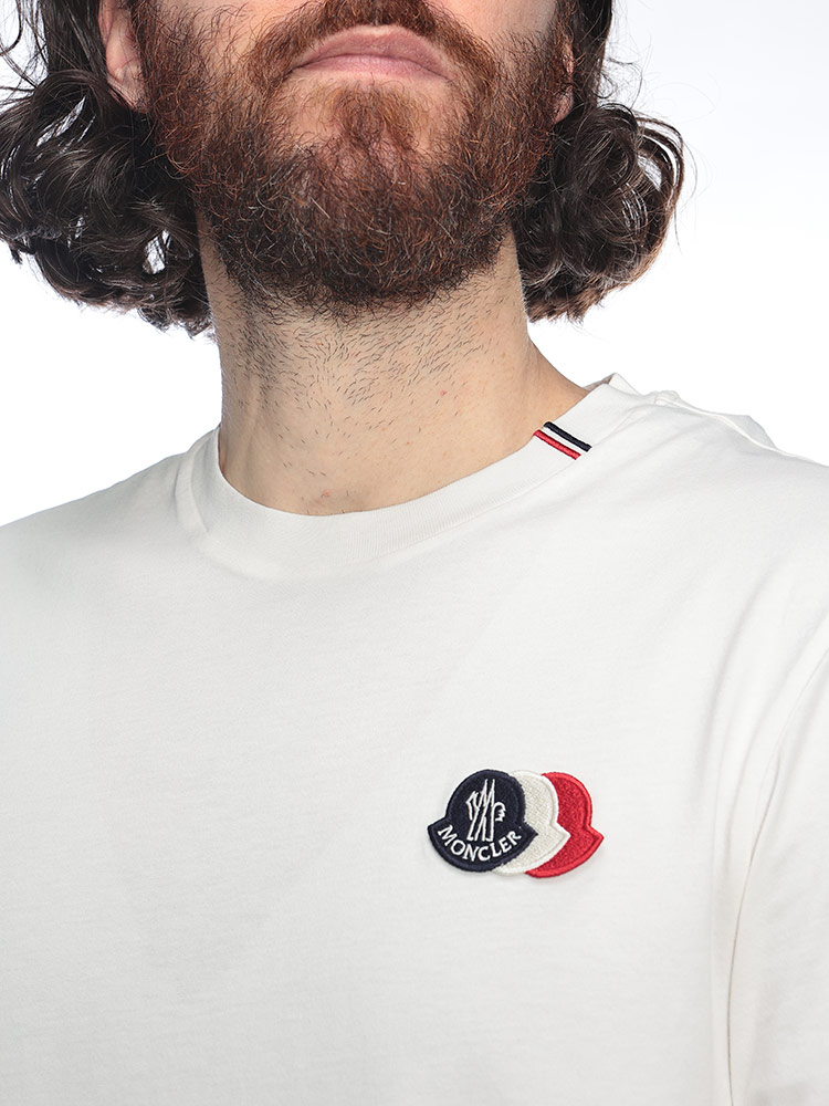 MONCLER（モンクレール） メンズ Tシャツ 半袖 3連ワッペン