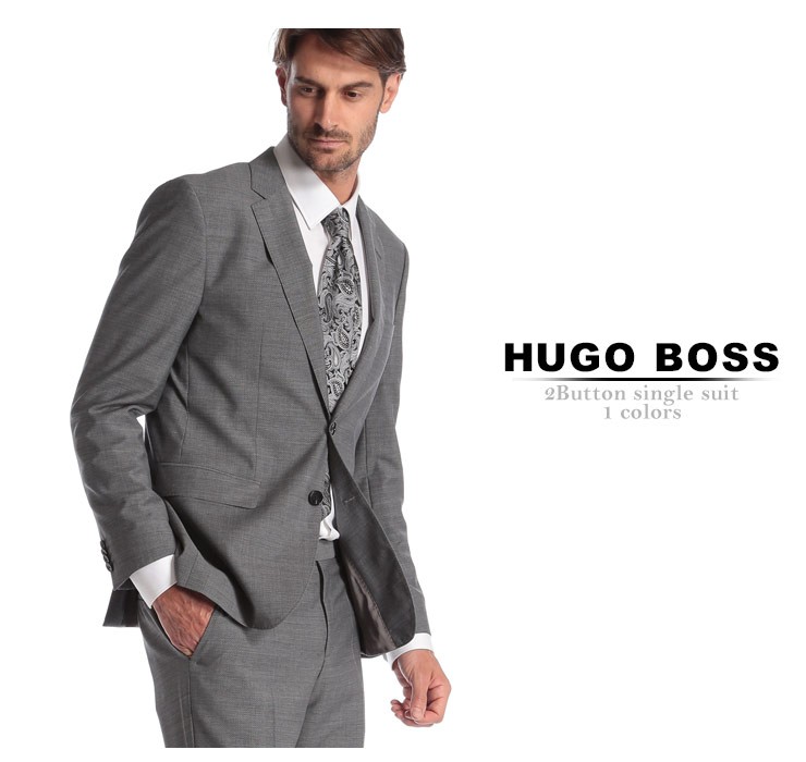 ヒューゴ ボス HUGO BOSS スーツ ウール100％ ミニドット