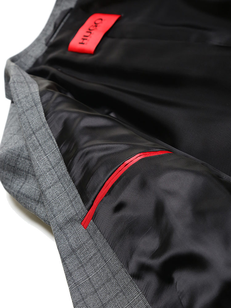 HUGO BOSS ヒューゴボス メンズ スーツ ウール混 グレンチェック
