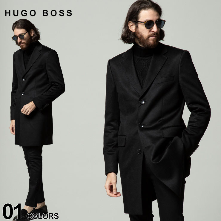 HUGO BOSS ヒューゴボス カシミヤ チェスターコート ブランド メンズ アウター コート ビジネス HBTHAL10185998