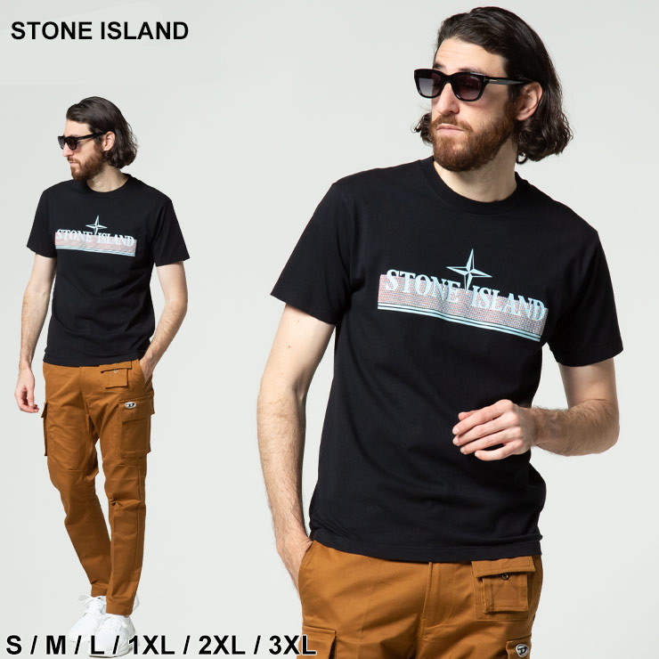 ストーンアイランド メンズ Tシャツ STONE ISLAND フロントロゴ 