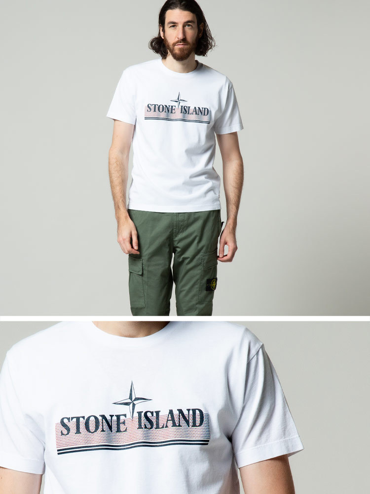 ストーンアイランド Tシャツ メンズ STONE ISLAND フロントロゴ