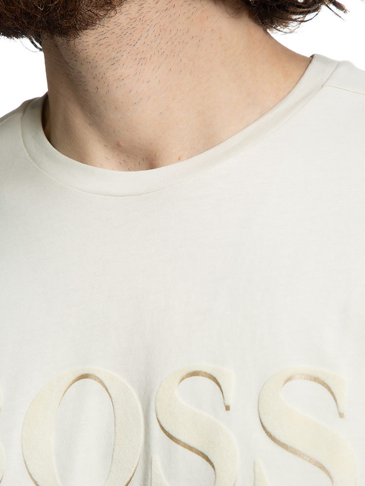 ヒューゴボス Tシャツ HUGO BOSS ロゴプリント クルーネック 半袖 T