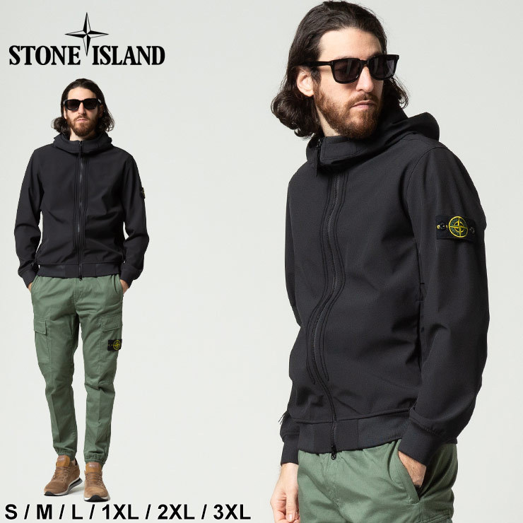 ストーンアイランド メンズ STONE ISLAND ソフトシェル フード