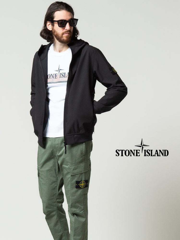 ストーンアイランド メンズ STONE ISLAND ソフトシェル フード