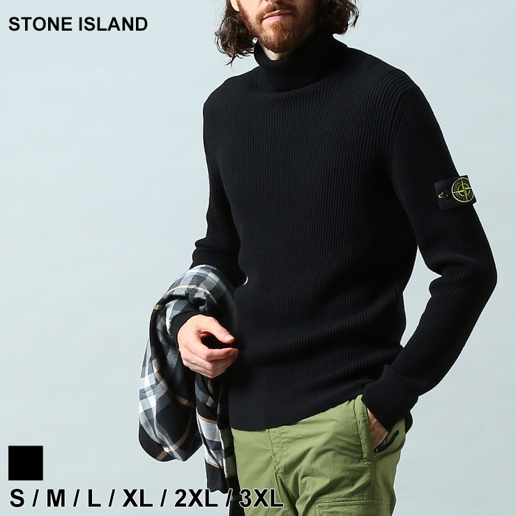 ストーンアイランド メンズ ニット STONE ISLAND ブランド セーター タートルネック トップス プルオーバー SI7715552C2
